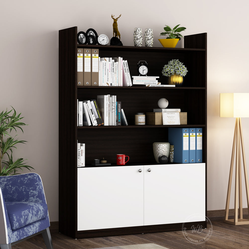 Blane Bookcase | Wenge and Frosty White