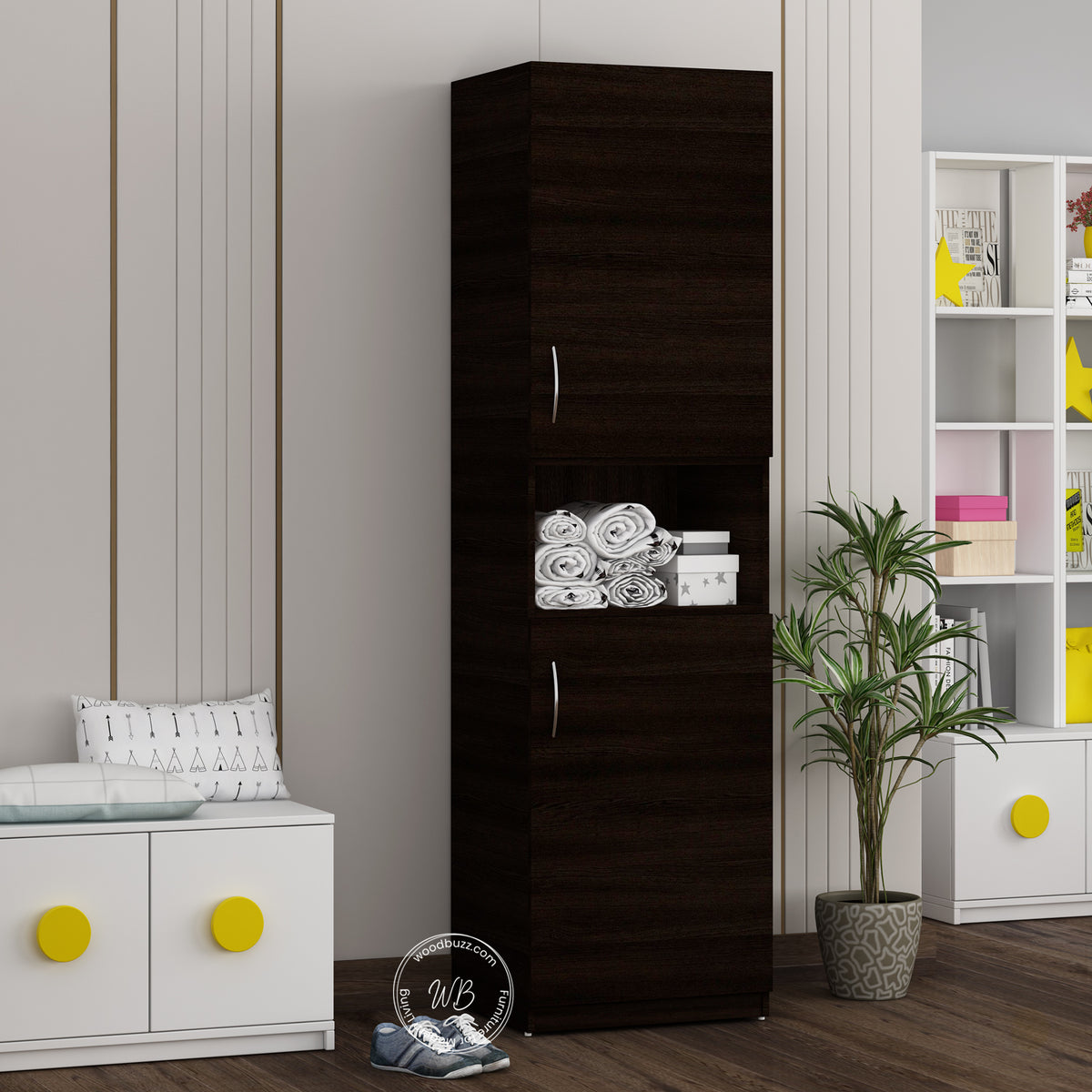 Edwin Two Door Wardrobe | Wenge