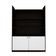 Blane Bookcase | Wenge and Frosty White
