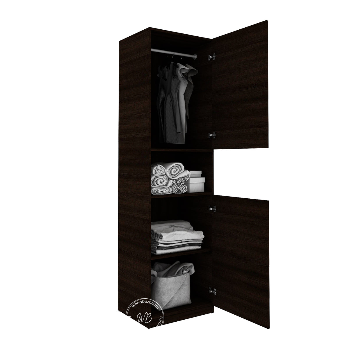 Edwin Two Door Wardrobe | Wenge