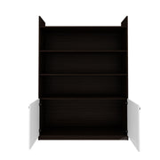 Blane Bookcase | Wenge and Frosty White