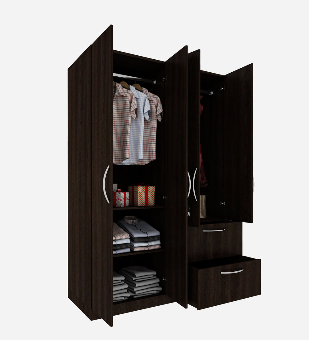 Cortina 4 Door Wardrobe - Wenge