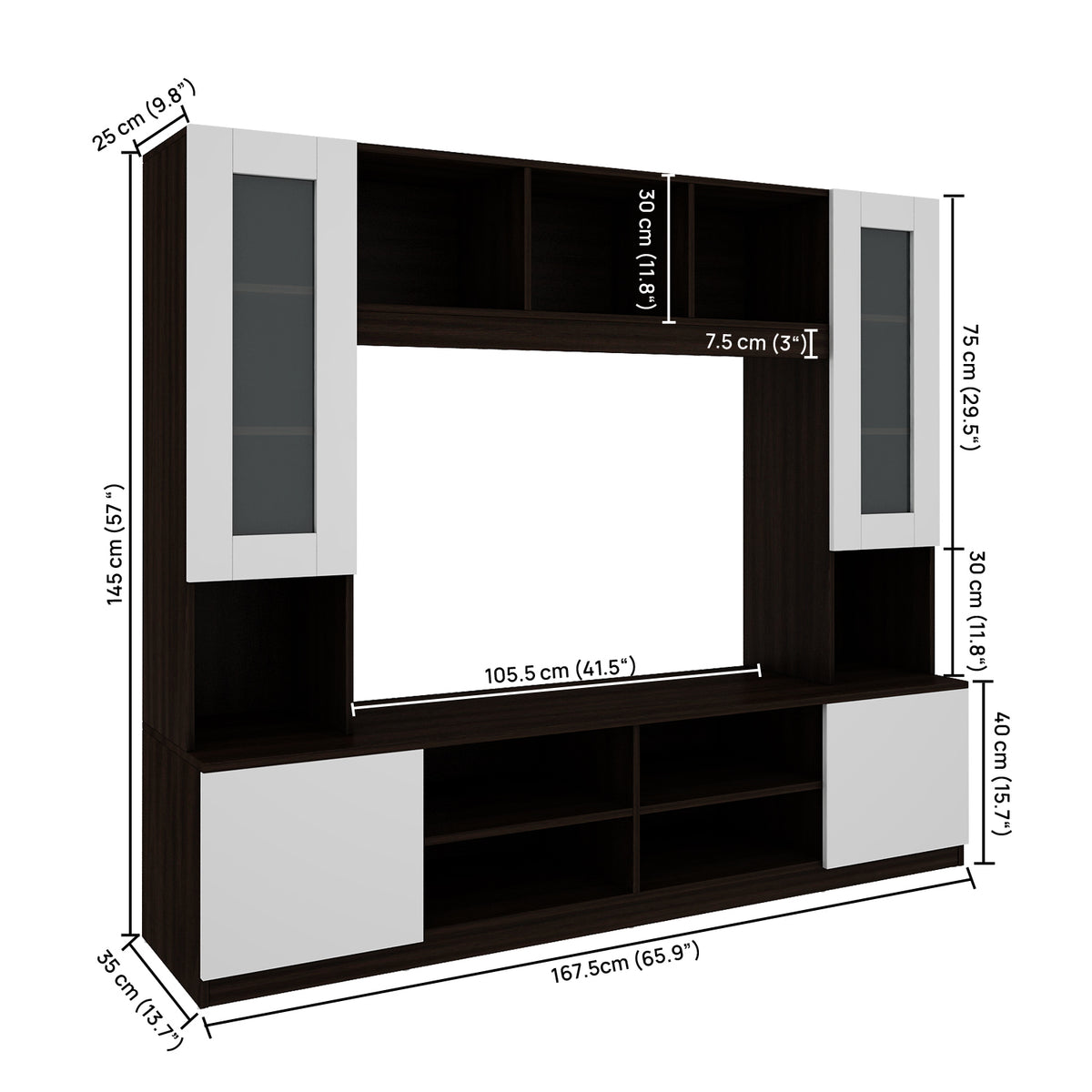 Disney TV Unit | 43 Inch TV | Wenge and Frosty White
