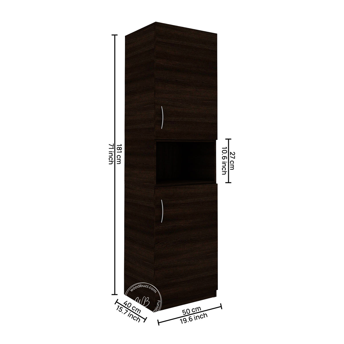 Edwin Two Door Wardrobe | Wenge