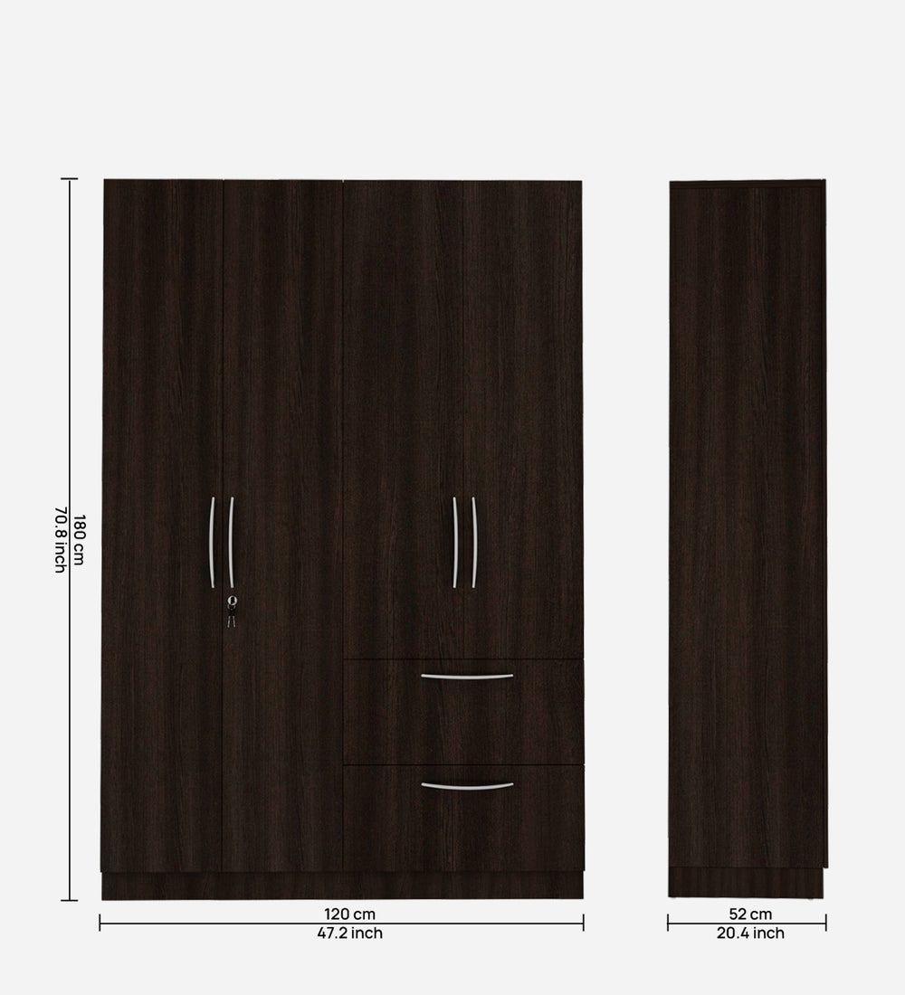 Cortina 4 Door Wardrobe - Wenge
