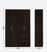 Cortina 4 Door Wardrobe - Wenge