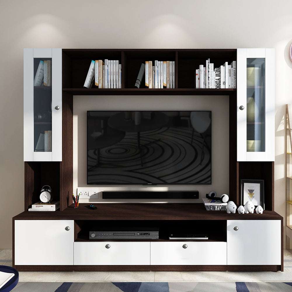 Benji TV Unit | 55 Inch TV | Wenge and Frosty White