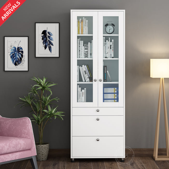 Pinnacle Bookcase | Frosty White