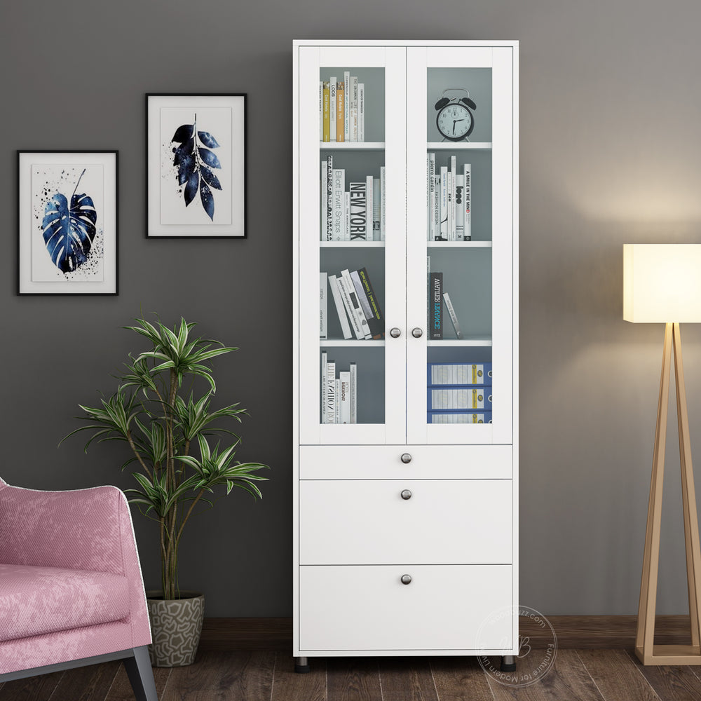 Pinnacle Bookcase | Frosty White