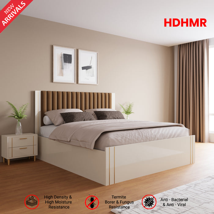 Canna King Size Bed  | HDHMR | Champagne