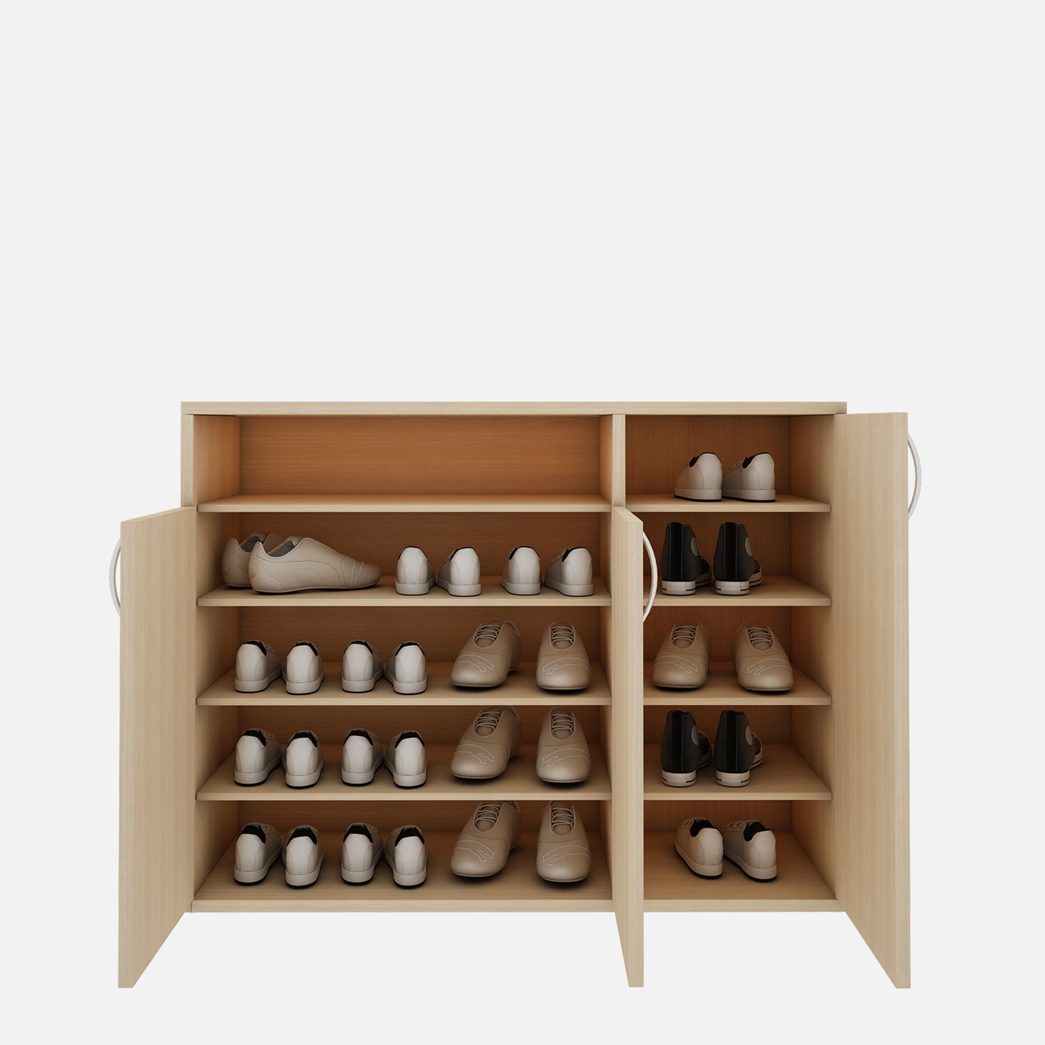 Denera Shoe Cabinet | Beige Teak