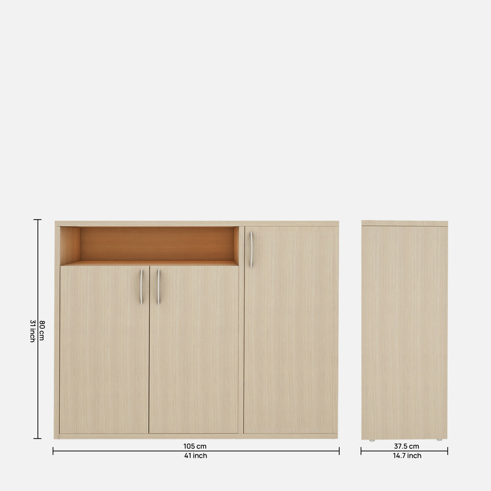 Denera Shoe Cabinet | Beige Teak