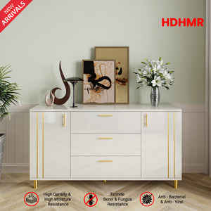 Canna Chest of Drawers in HDHMR- Champagne