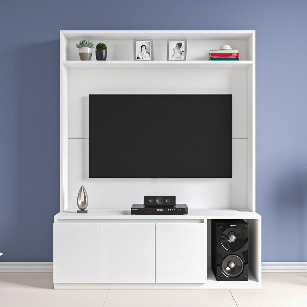 Edonia TV Unit |  Frosty White | 55 inches