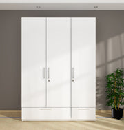 Puffin Elite 3 Door Wardrobe 120 CM | White