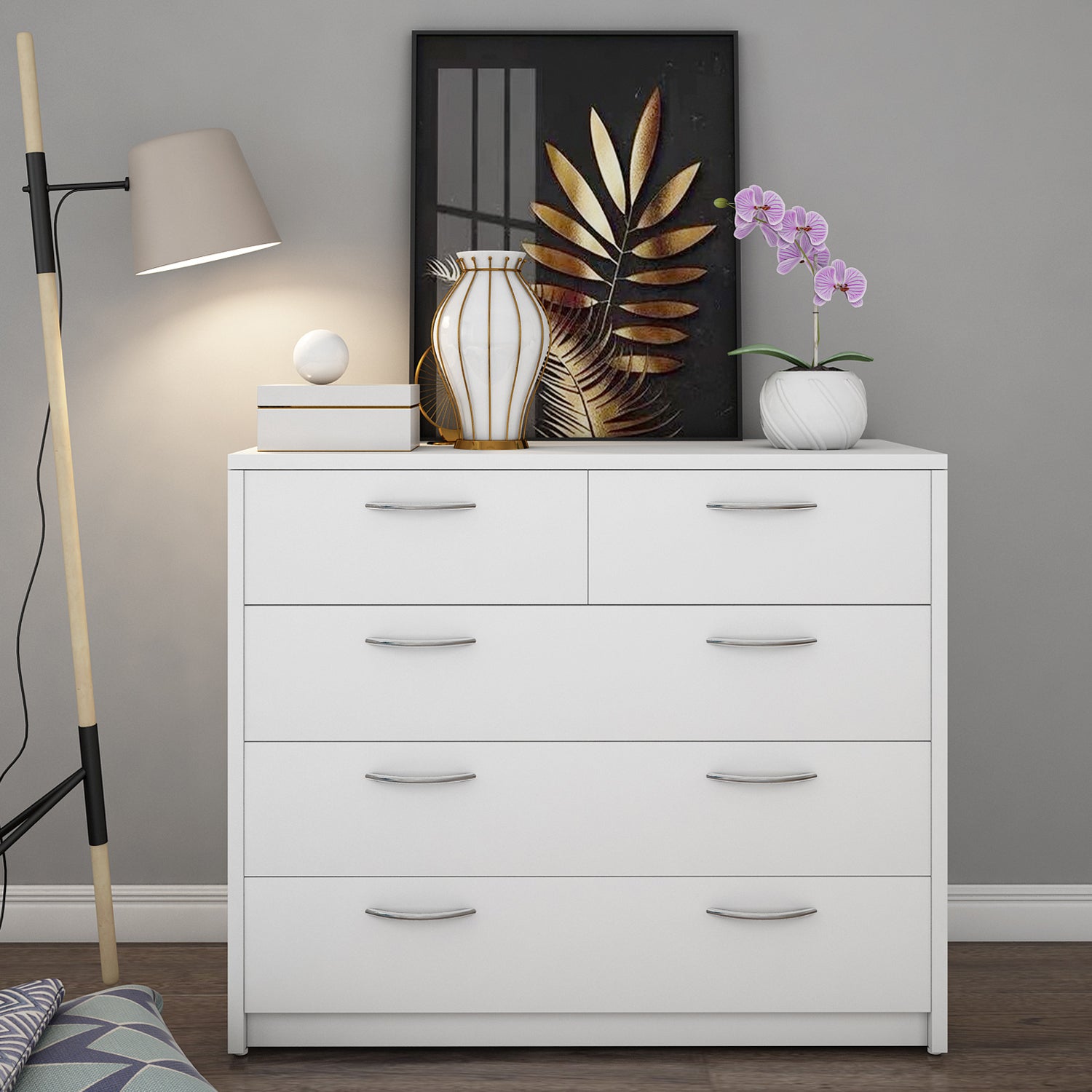 White drawer deals cabinet