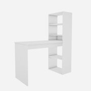 Ebony Study Table | Frosty White