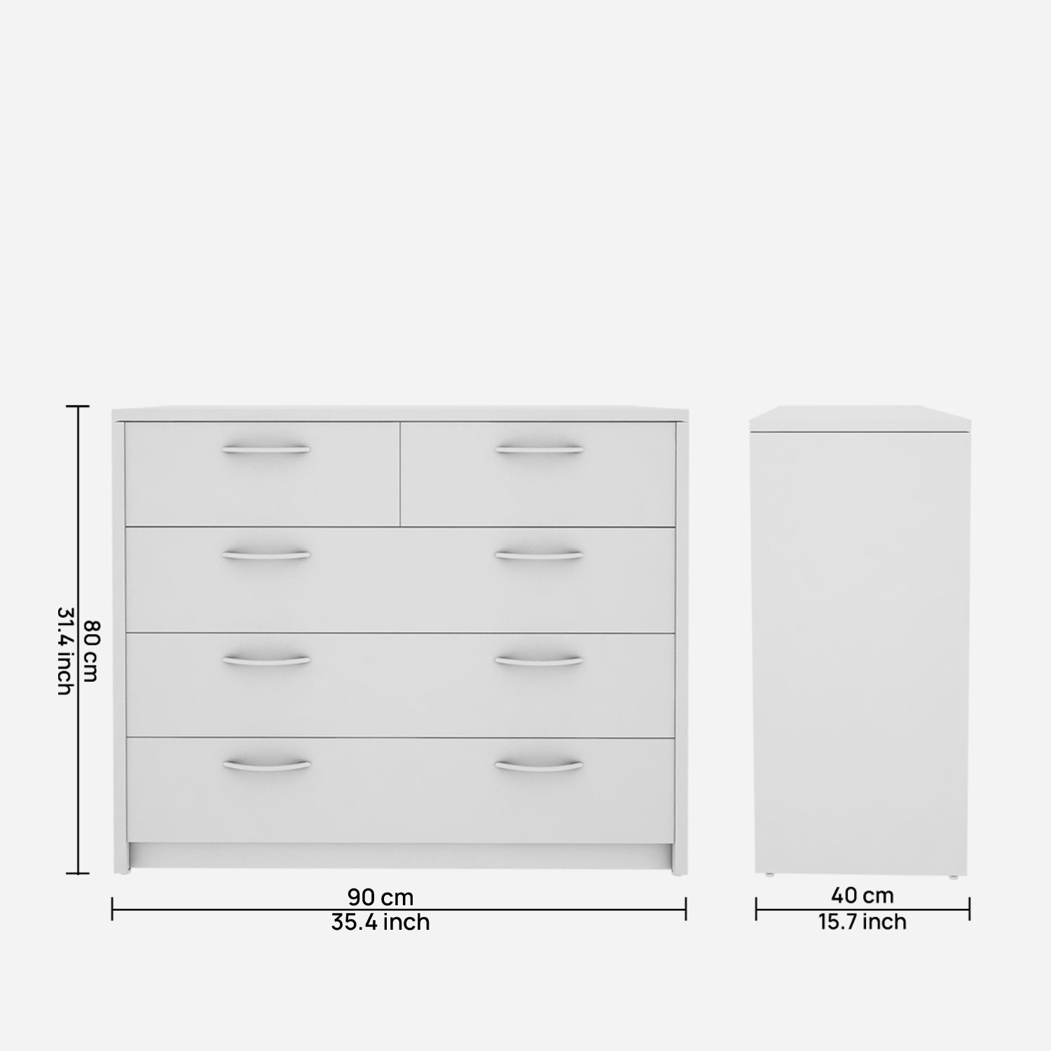 Majesty Chest of Drawers | Frosty White