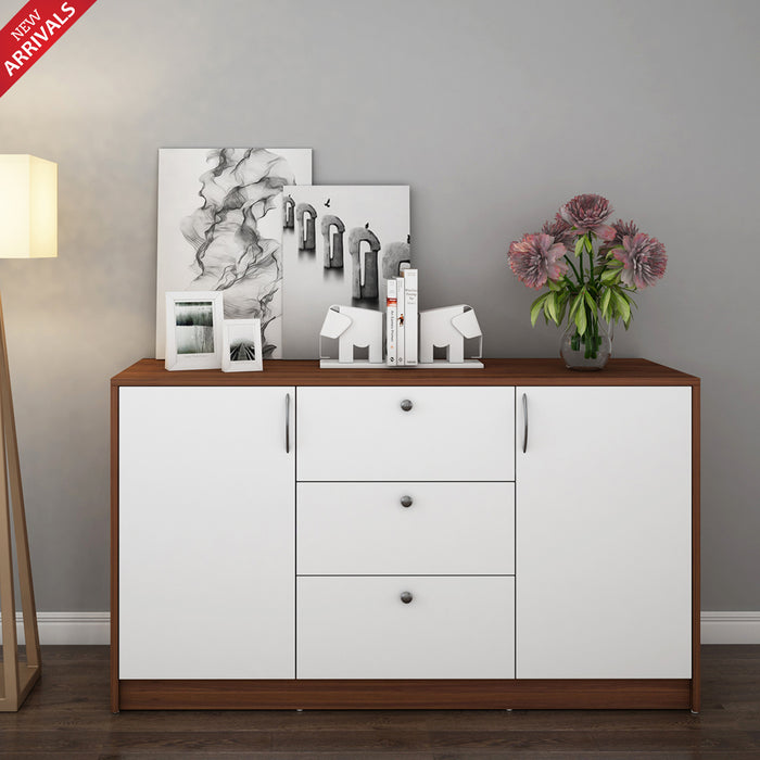 Lilly Chest of Drawer | Walnut and Frosty White