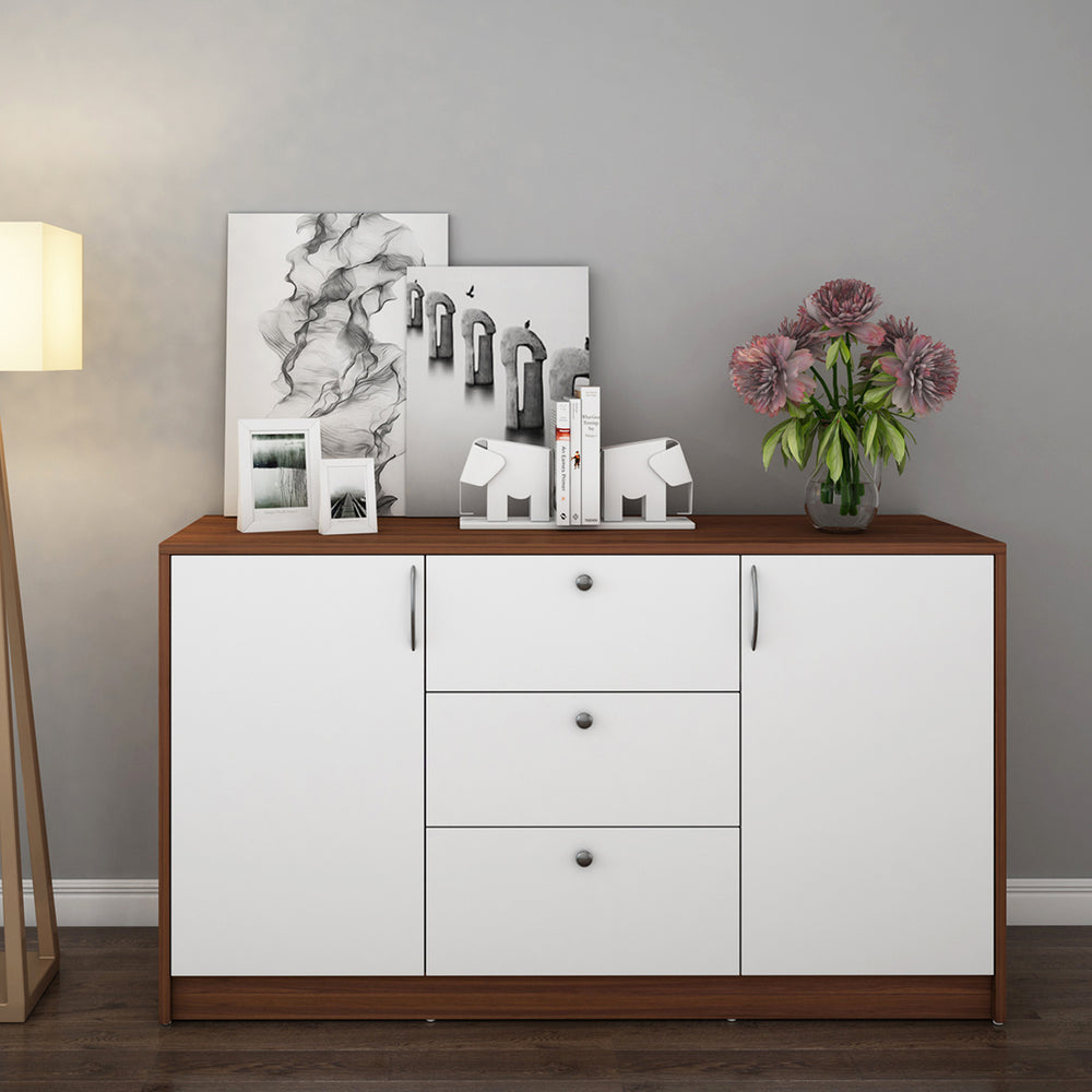 Lilly Chest of Drawer | Walnut and Frosty White