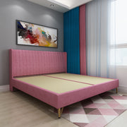 Amour king bed - Blush Pink