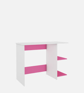 Woodbuzz | Tesa Study Table | Pink and Frosty White