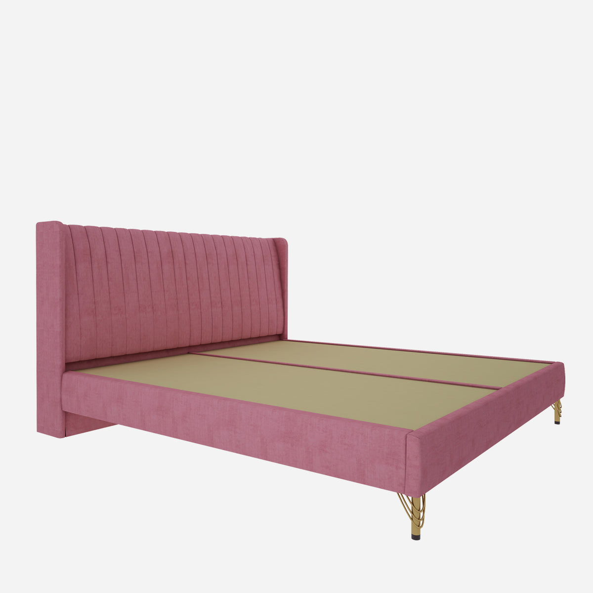 Amour king bed - Blush Pink