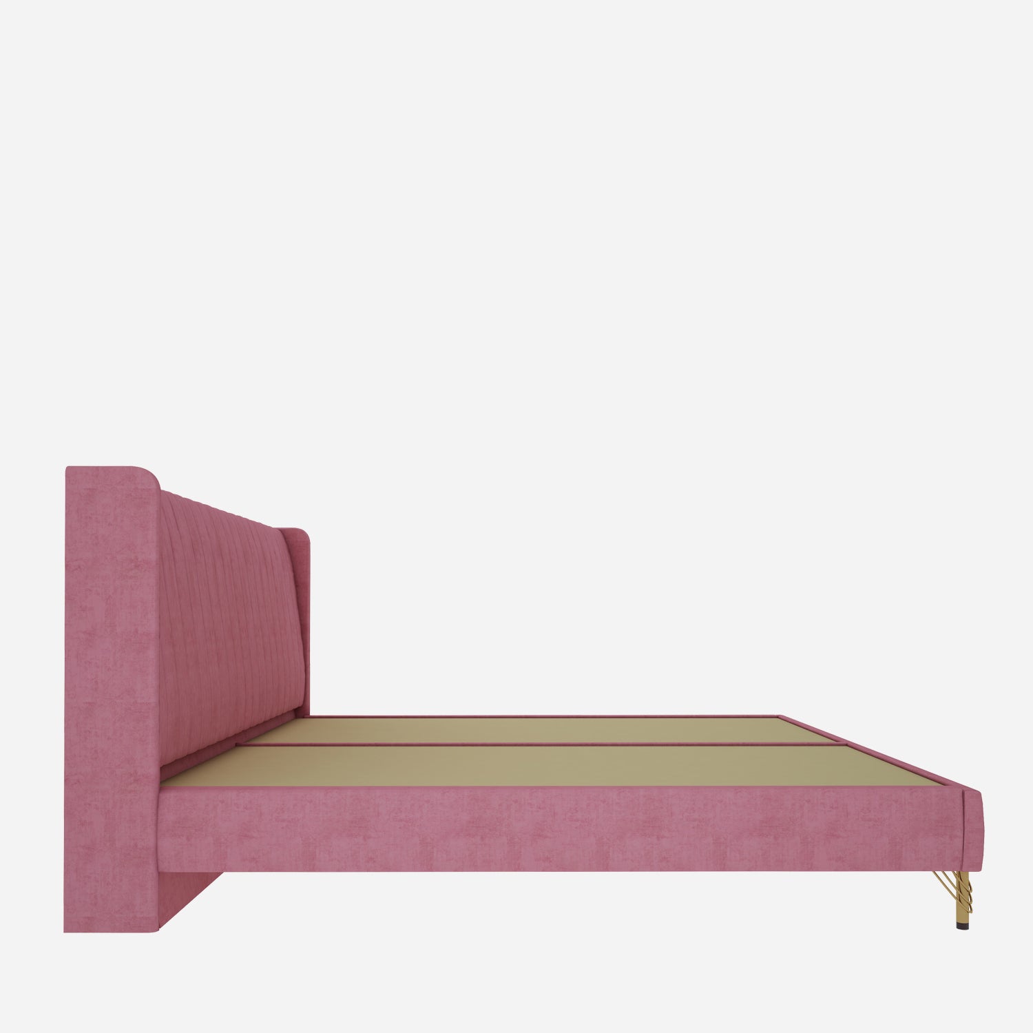 Amour king bed - Blush Pink