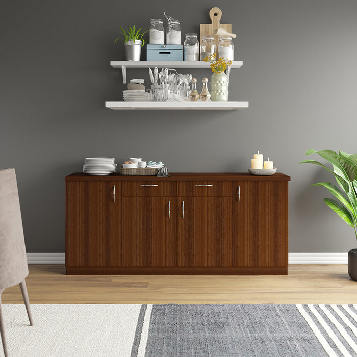 Oberon Side Crockery Unit | Large | Walnut