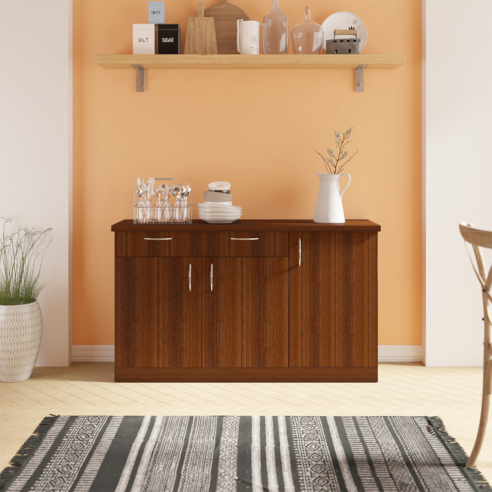 Oberon Side Crockery Unit | Walnut