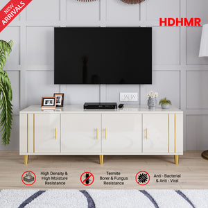 Canna 55" TV Unit in HDHMR- Champagne