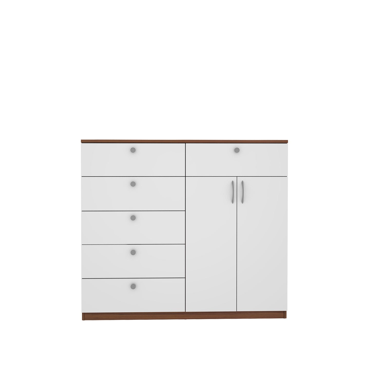 Jardin Chest of drawer | Walnut and Frosty White