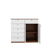Jardin Chest of drawer | Walnut and Frosty White