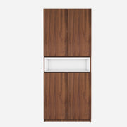 Natron Shoe Cabinet | Walnut and Frosty White