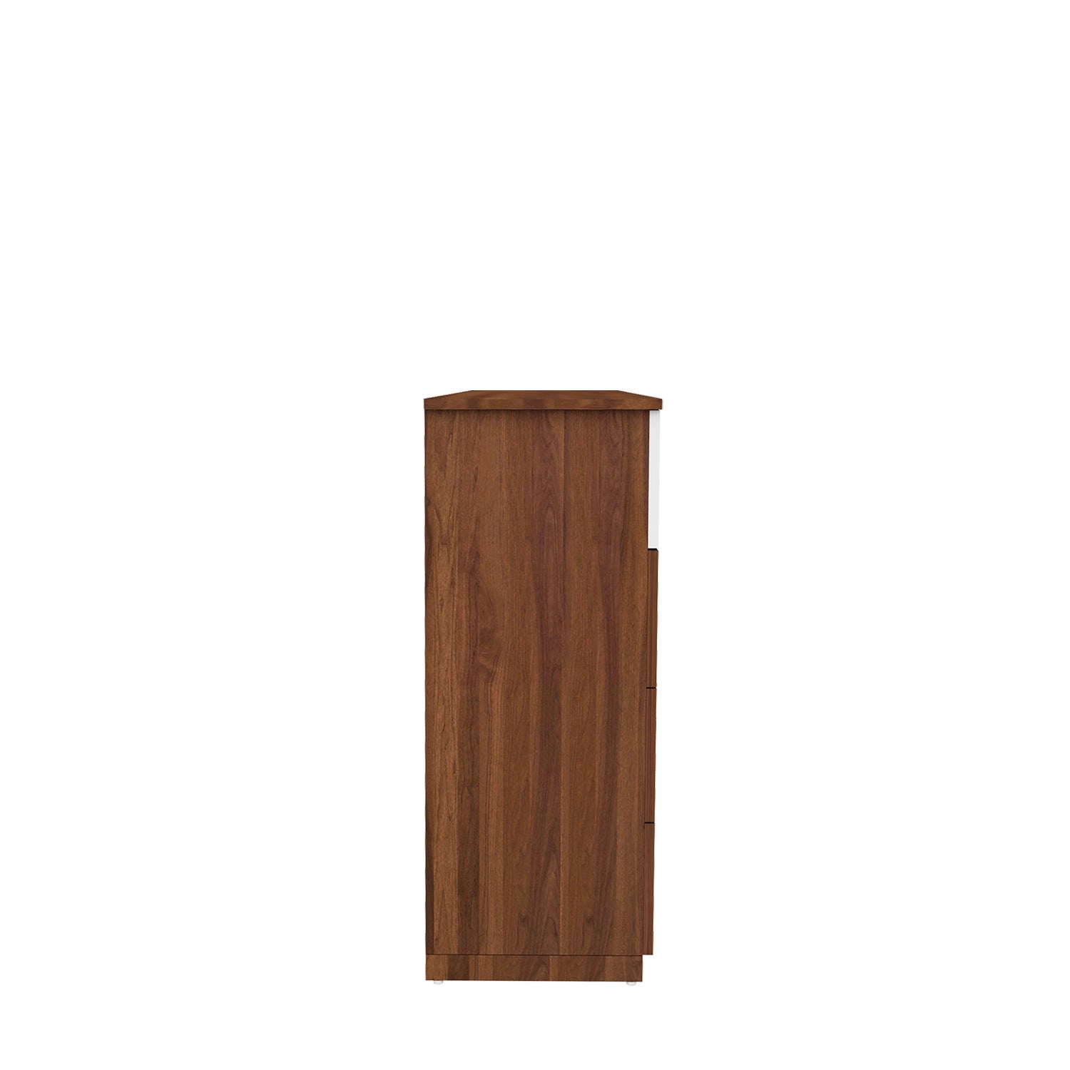 Boaz Chest of Drawers | Walnut and Frosty White