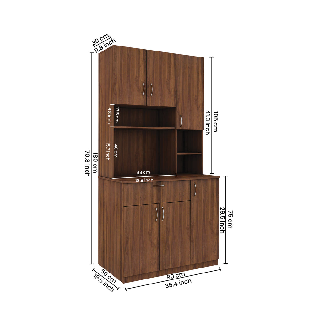 Lucas- Crockery Unit- Walnut