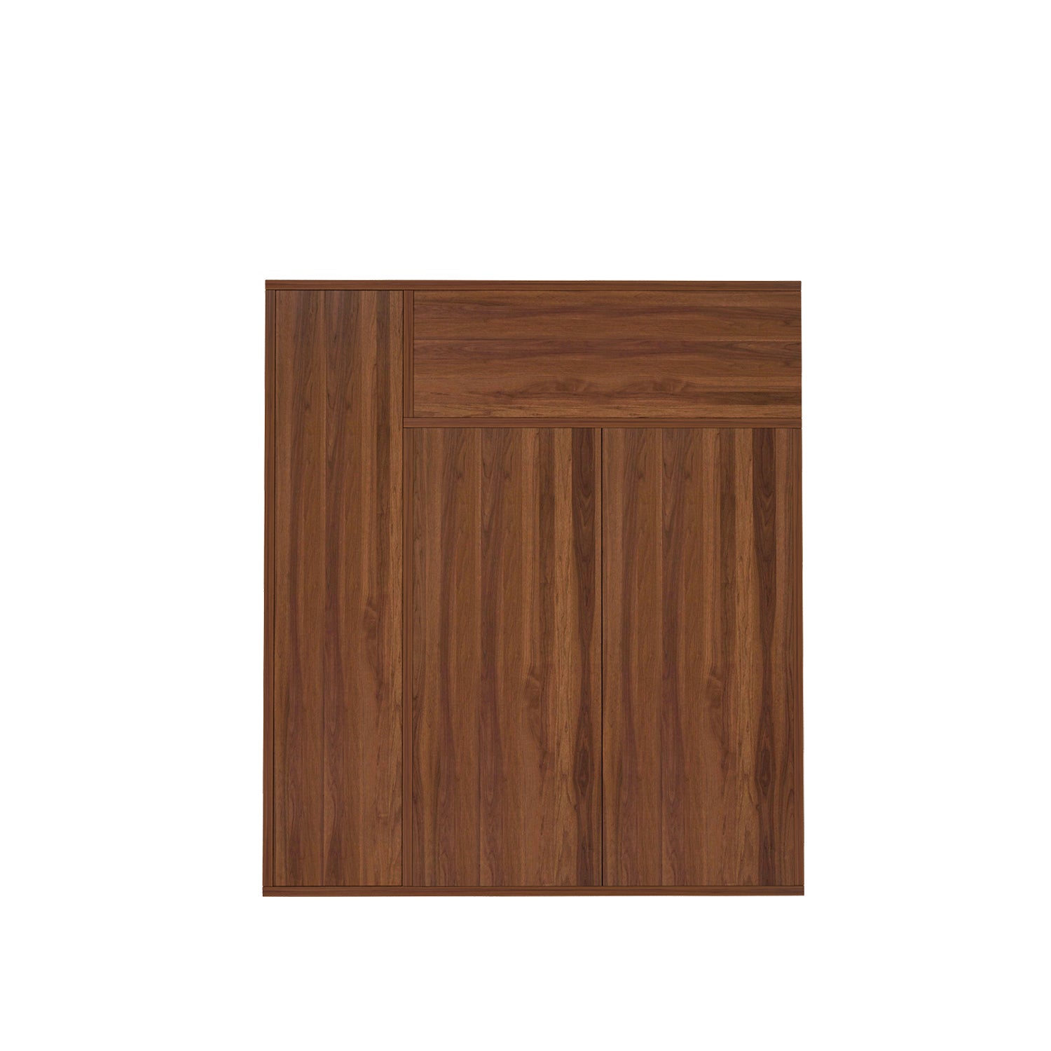 Nevera Shoe Cabinet | Walnut and Frosty White
