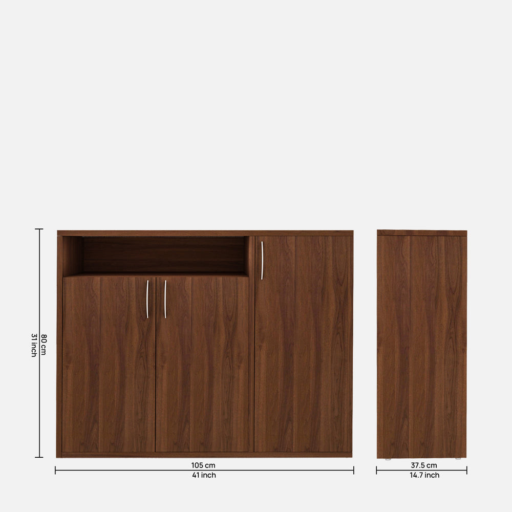 Denera Shoe Cabinet | Walnut