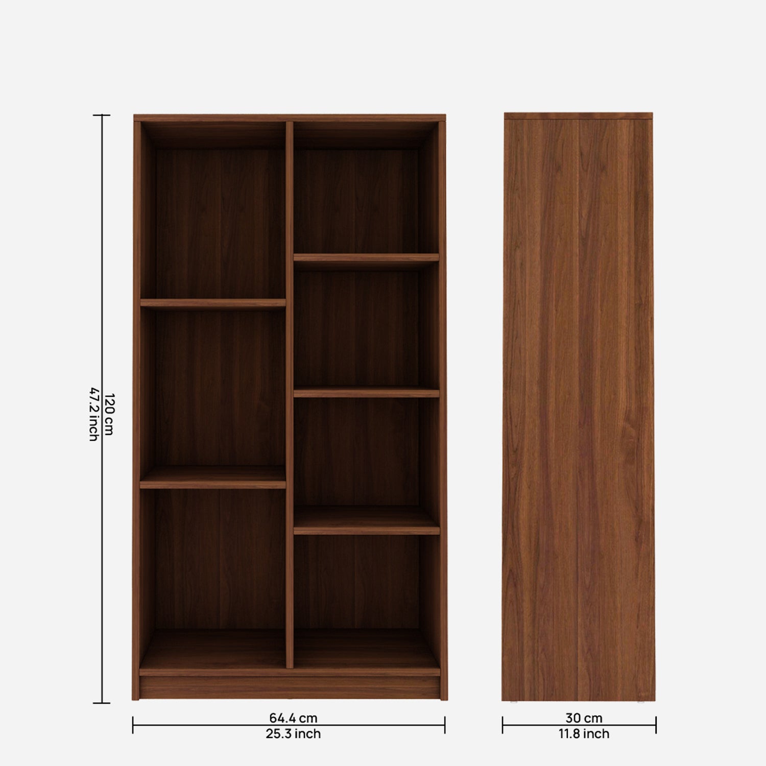 Double Mint Bookcase | Walnut