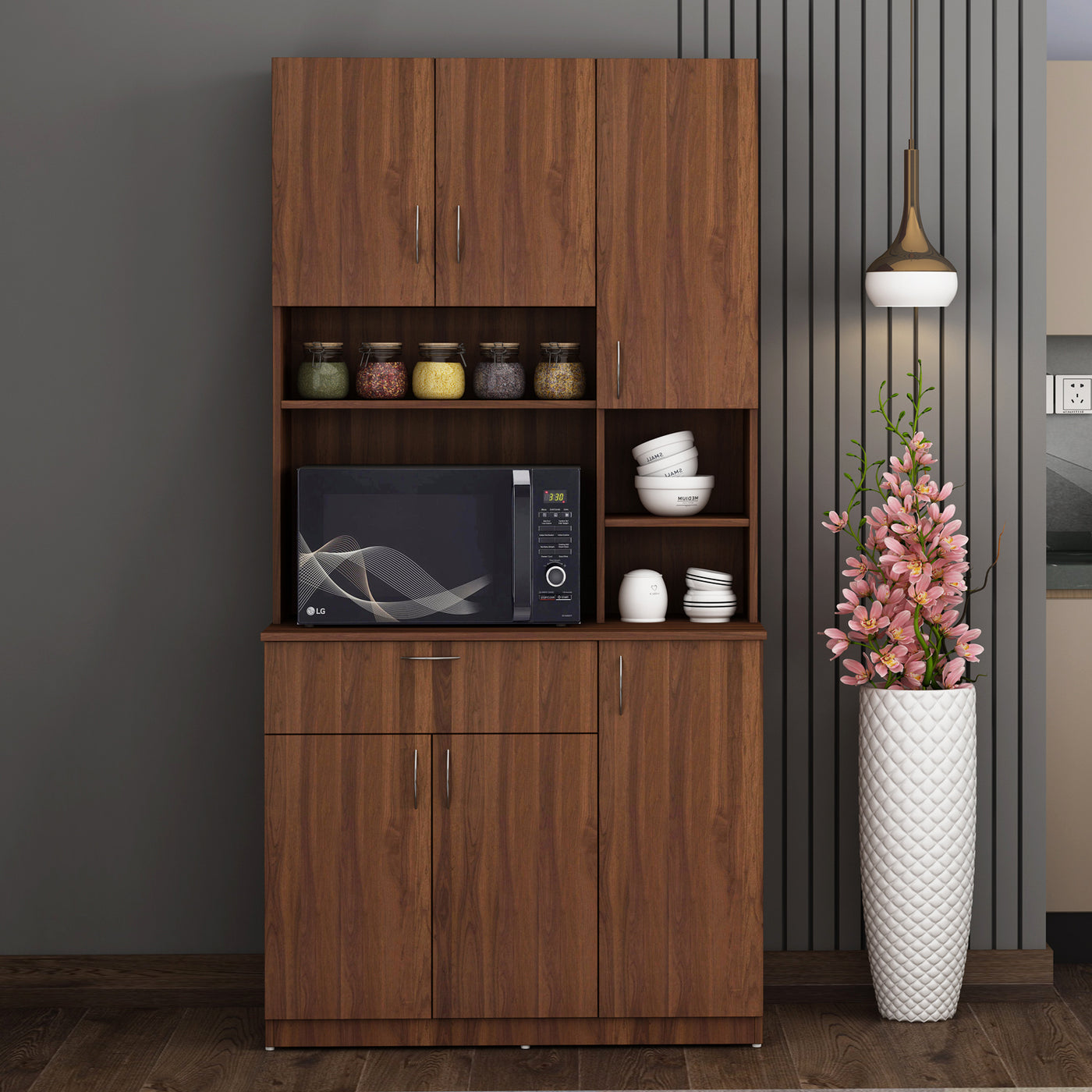 Lucas- Crockery Unit- Walnut