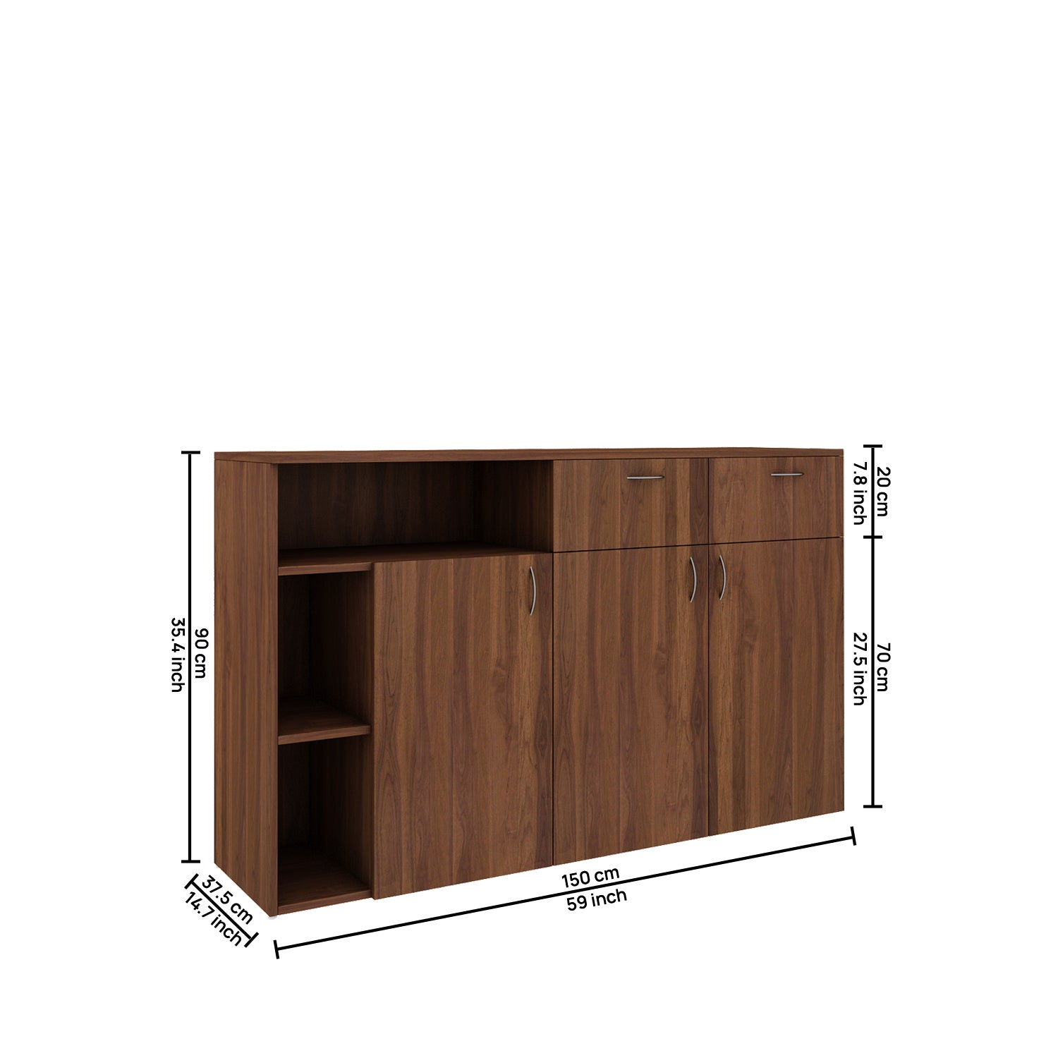 Enoch kitchen Crockery Unit | Walnut
