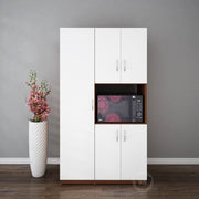 Savory Crockery unit | Frosty White and Walnut