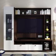 Casper TV Unit | Wenge and Frosty White |  55 inches TV