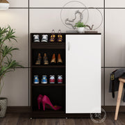 Maple Shoe Rack | Wenge and Frosty White