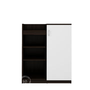 Maple Shoe Rack | Wenge and Frosty White