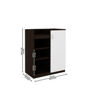 Maple Shoe Rack | Wenge and Frosty White