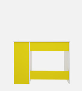 Woodbuzz | Tesa Study Table | Yellow and Frosty White