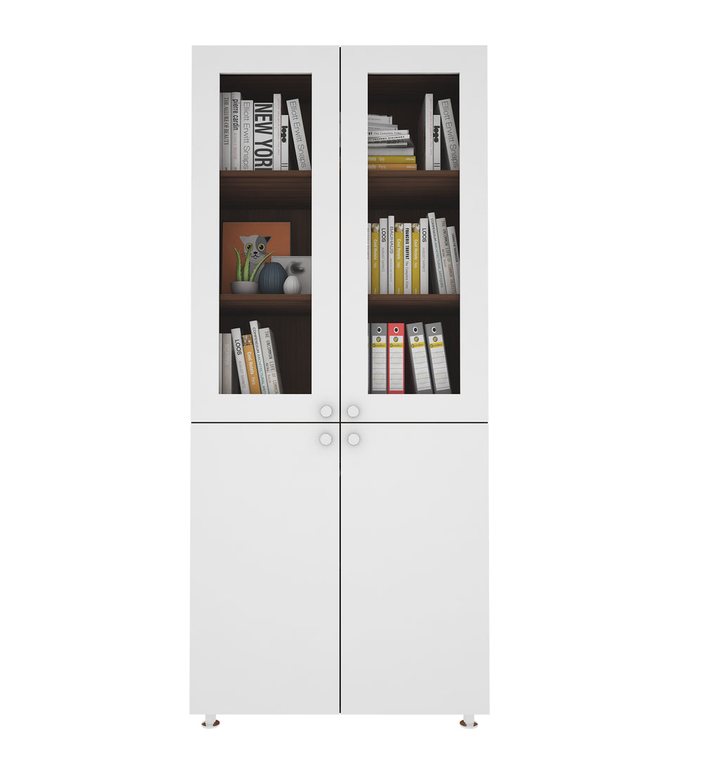Armitage Bookcase | Walnut and Frosty White