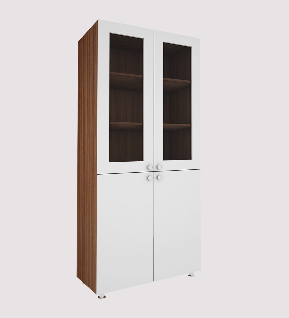 Armitage Bookcase | Walnut and Frosty White