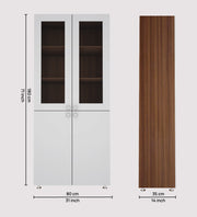 Armitage Bookcase | Walnut and Frosty White